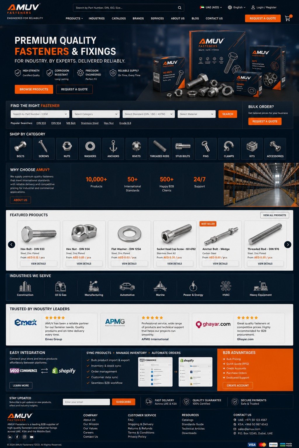 AMUV Fasteners
